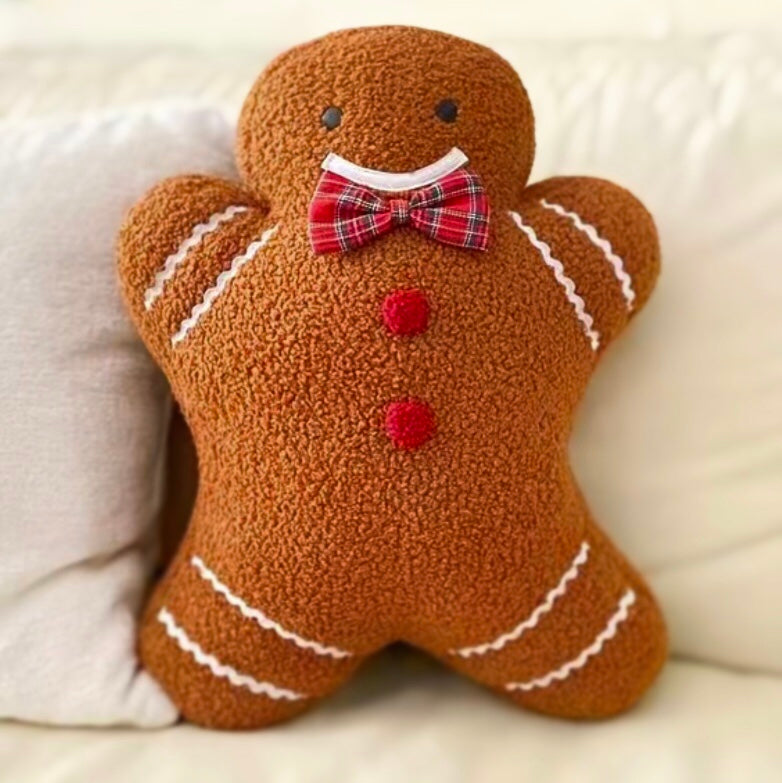 Gingerbread Man Cushion – THE LITTLE CHRISTMAS SHOP