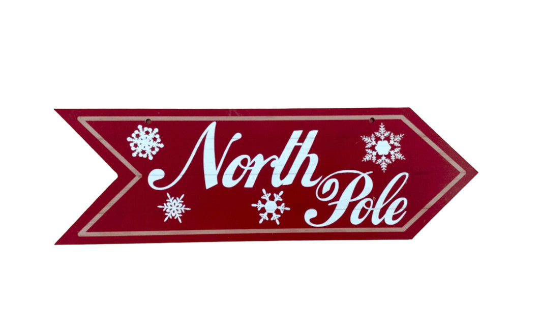 North Pole Mini Sign