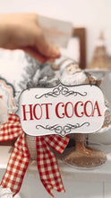 Load image into Gallery viewer, Hot Cocoa Mini Tin Sign
